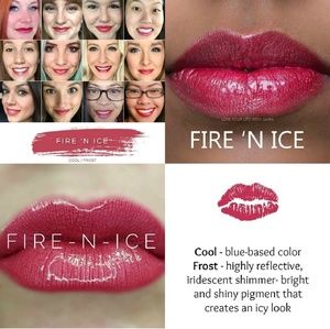 Lipsense fire n ice color lipstick new